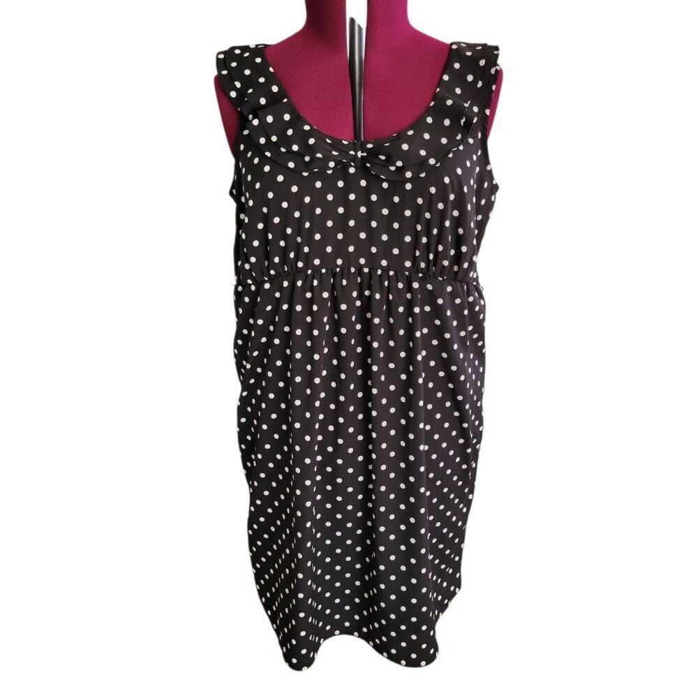 Oh Baby By Motherhood Polka Dot Maternity Dress (Size XL)